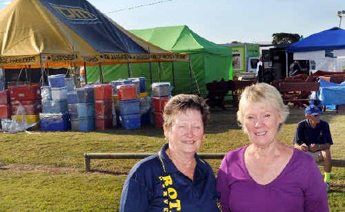 The Fraser Coast Living Expo was quickly taking shape on Friday afternnon Gayle Searle and Jenny Rolands’ combined Rotary clubs of Hervey Bay prepare for the weekend event. The Fraser Coast Living Expo was quickly taking shape on Friday afternnon Gayle Searle and Jenny Rolands’ combined Rotary clubs of Hervey Bay prepare for the weekend event.